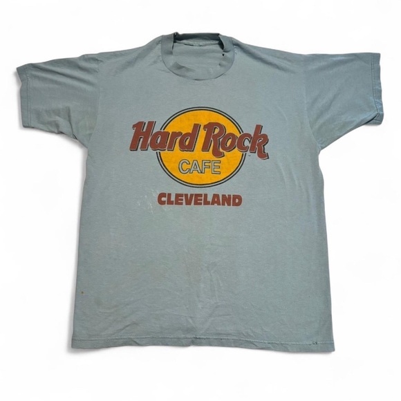 Other - Vintage Hard Rock Cafe Men's Medium T Shirt Distressed Blue